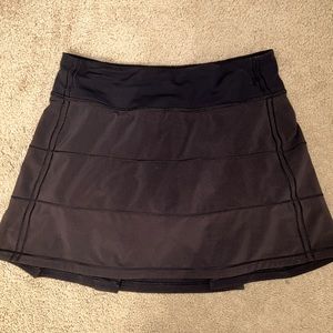 Black Lululemon Pace Rival Skirt